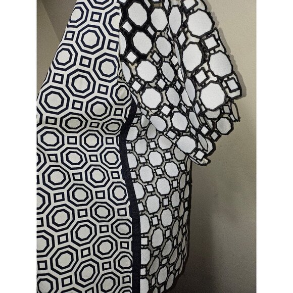 NWT Tory Burch Gloria Geometric Top 6 Medium - Picture 7 of 12